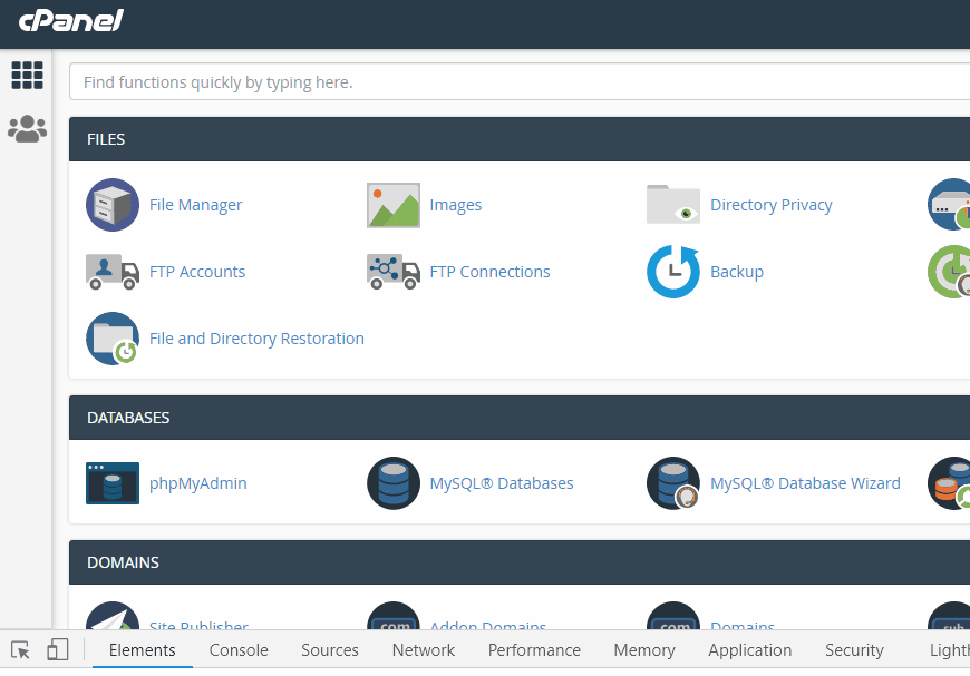 Backing up files in cPanel