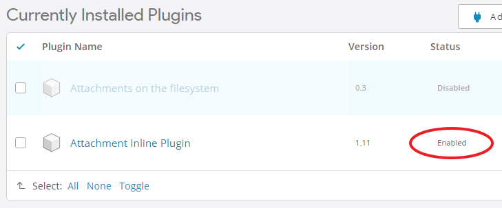osTicket Awesome plugins page showing enabled plugins